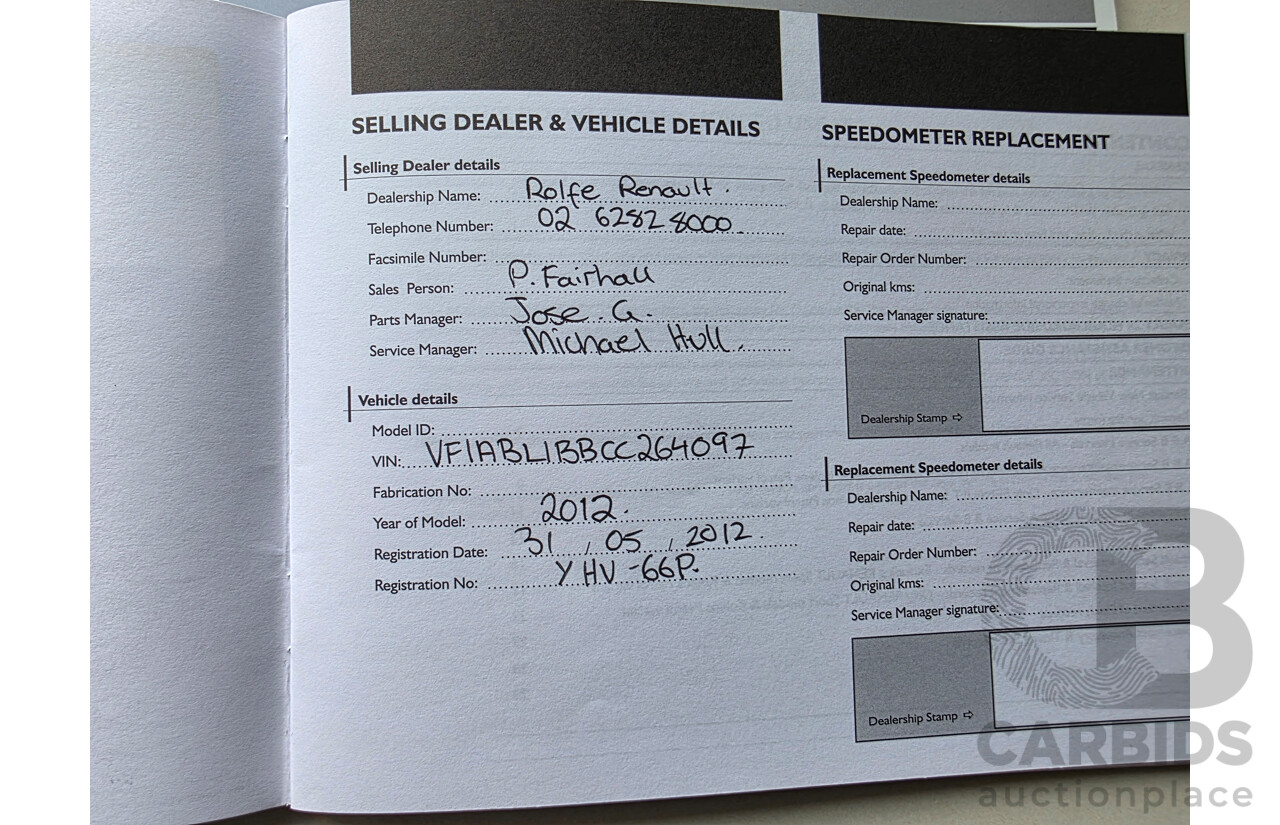 5/2012 Renault Latitude 2.0 dCi LUXE X43 4d Sedan White Turbo Diesel 2.0L