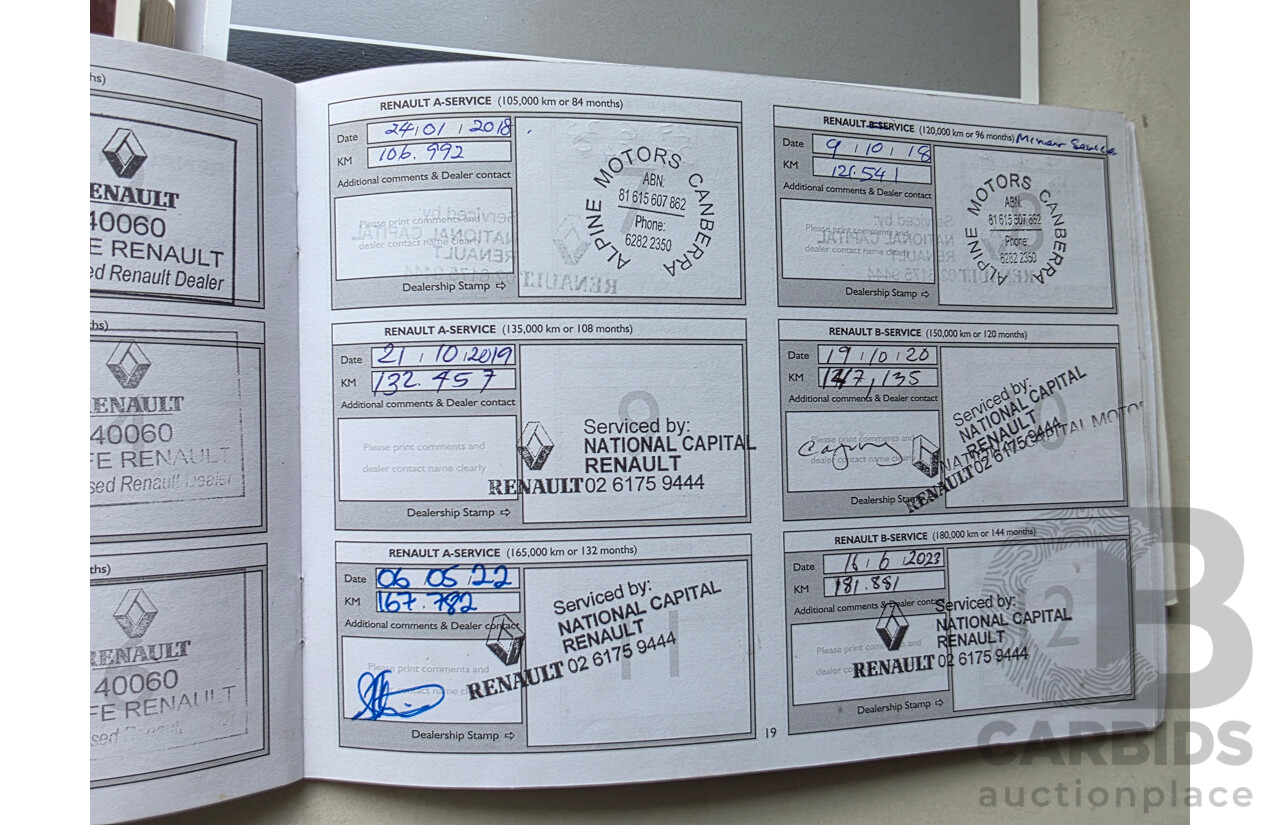 5/2012 Renault Latitude 2.0 dCi LUXE X43 4d Sedan White Turbo Diesel 2.0L