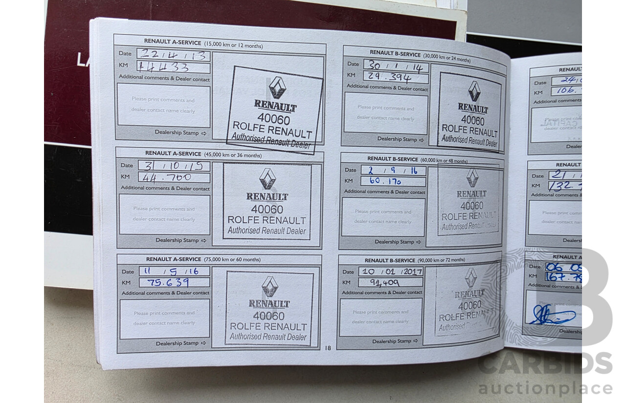 5/2012 Renault Latitude 2.0 dCi LUXE X43 4d Sedan White Turbo Diesel 2.0L