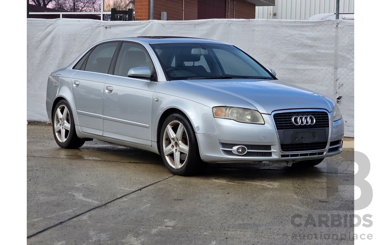 8/2005 Audi A4 1.8T B6 4d Sedan Silver Turbo 1.8L