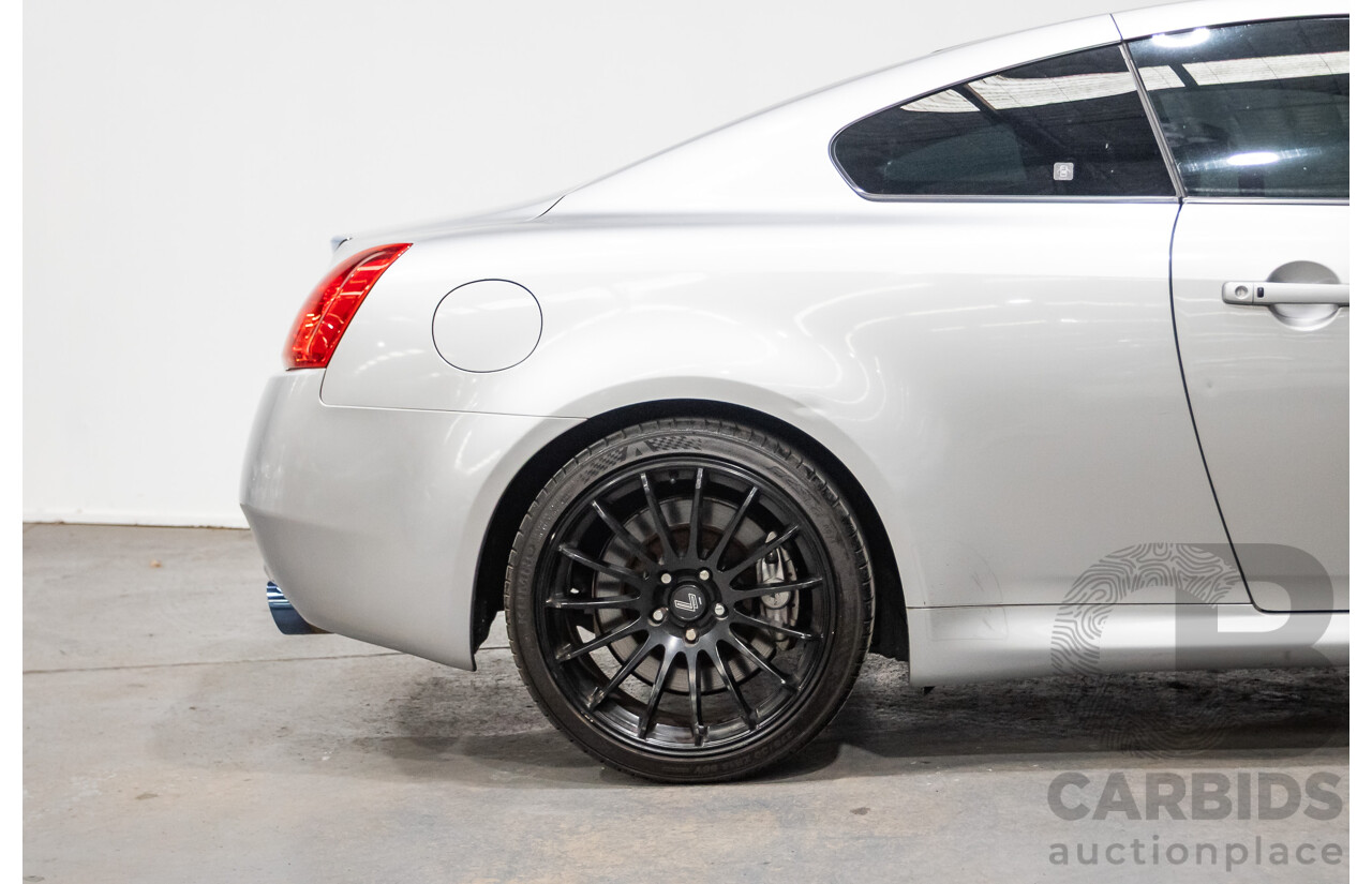 10/2007 Nissan Skyline 370GT SP 2D Coupe Liquid Metal Grey Metallic V6 3.7L