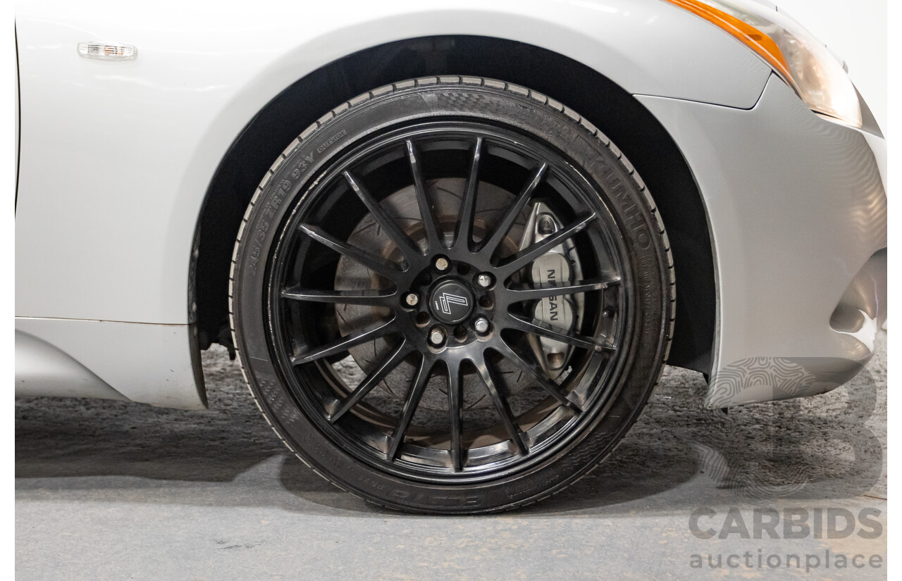 10/2007 Nissan Skyline 370GT SP 2D Coupe Liquid Metal Grey Metallic V6 3.7L