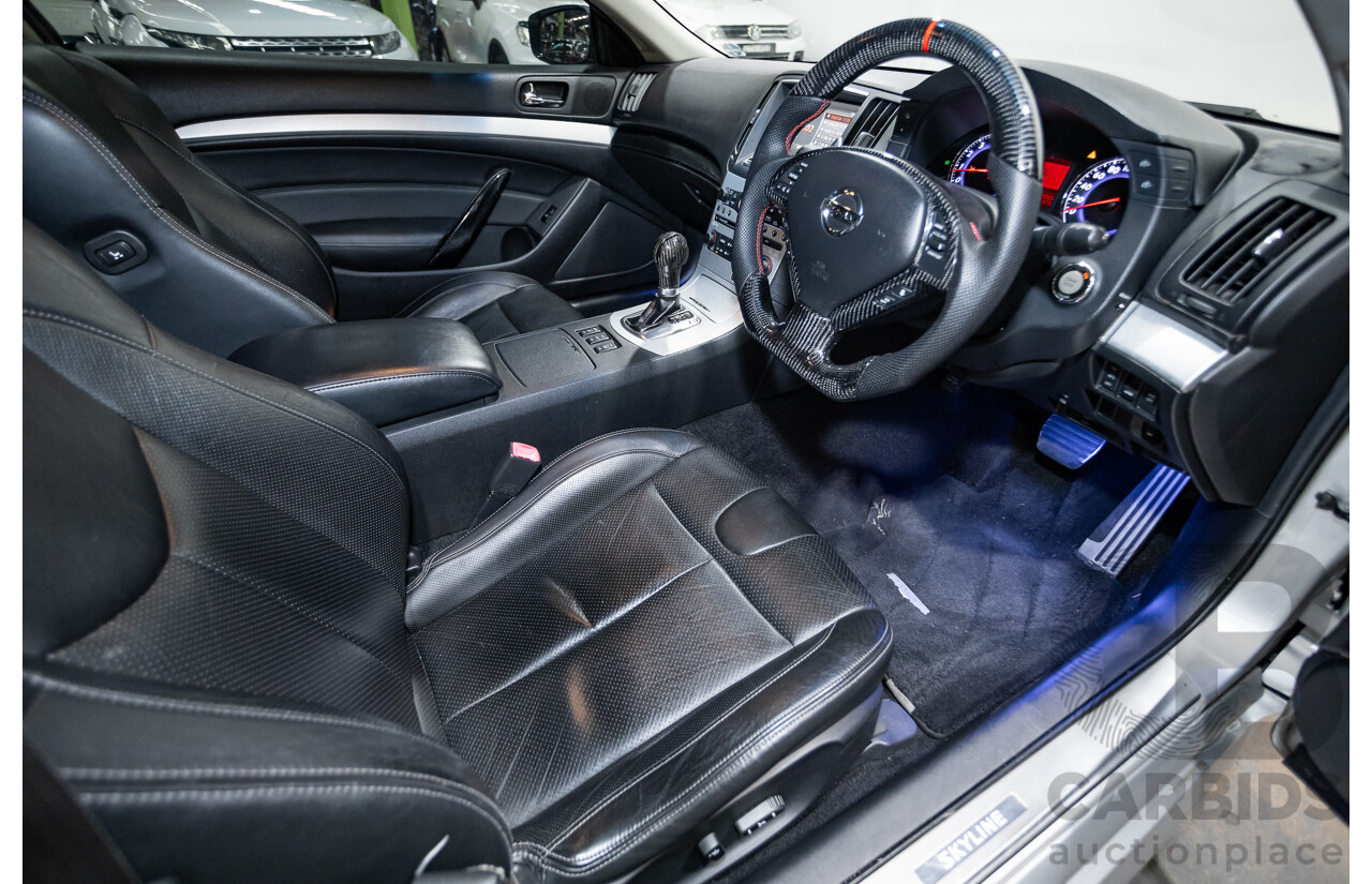 10/2007 Nissan Skyline 370GT SP 2D Coupe Liquid Metal Grey Metallic V6 3.7L