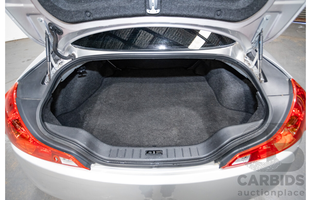 10/2007 Nissan Skyline 370GT SP 2D Coupe Liquid Metal Grey Metallic V6 3.7L