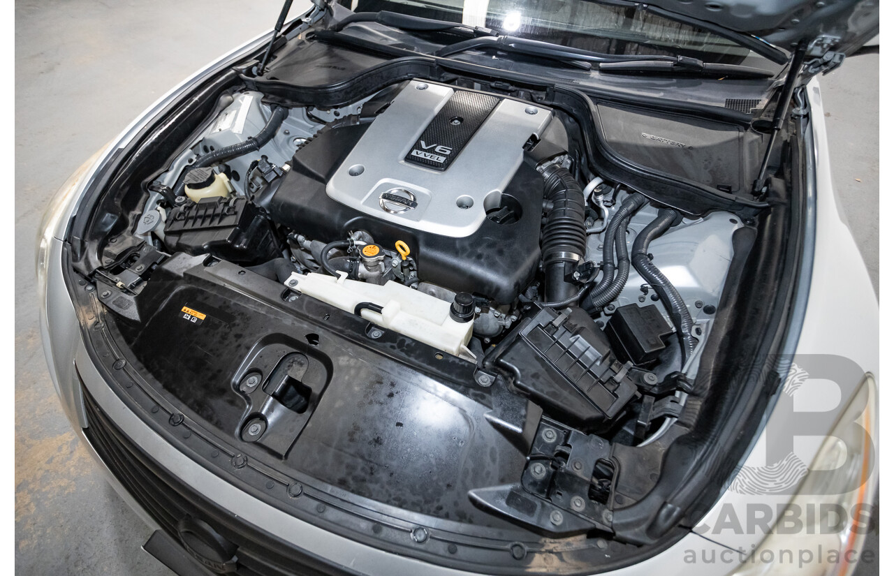 10/2007 Nissan Skyline 370GT SP 2D Coupe Liquid Metal Grey Metallic V6 3.7L