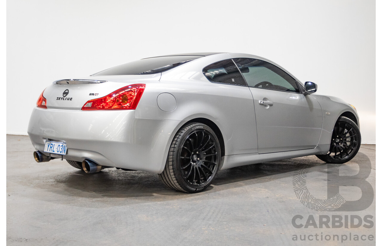 10/2007 Nissan Skyline 370GT SP 2D Coupe Liquid Metal Grey Metallic V6 3.7L