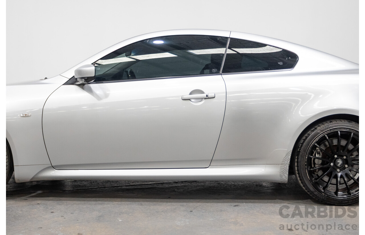 10/2007 Nissan Skyline 370GT SP 2D Coupe Liquid Metal Grey Metallic V6 3.7L