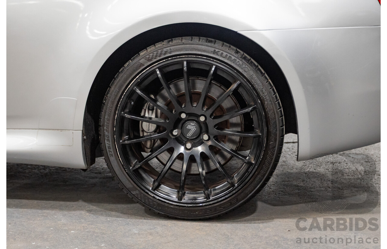 10/2007 Nissan Skyline 370GT SP 2D Coupe Liquid Metal Grey Metallic V6 3.7L