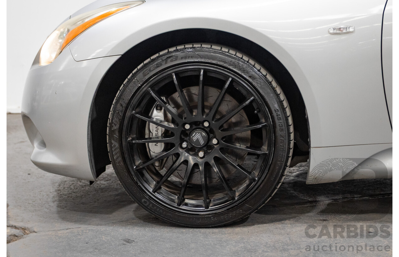 10/2007 Nissan Skyline 370GT SP 2D Coupe Liquid Metal Grey Metallic V6 3.7L