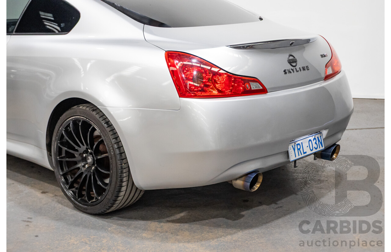 10/2007 Nissan Skyline 370GT SP 2D Coupe Liquid Metal Grey Metallic V6 3.7L