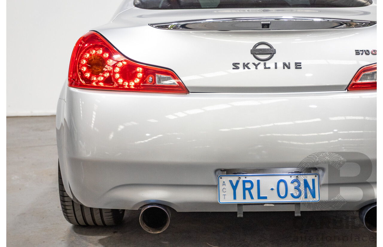 10/2007 Nissan Skyline 370GT SP 2D Coupe Liquid Metal Grey Metallic V6 3.7L