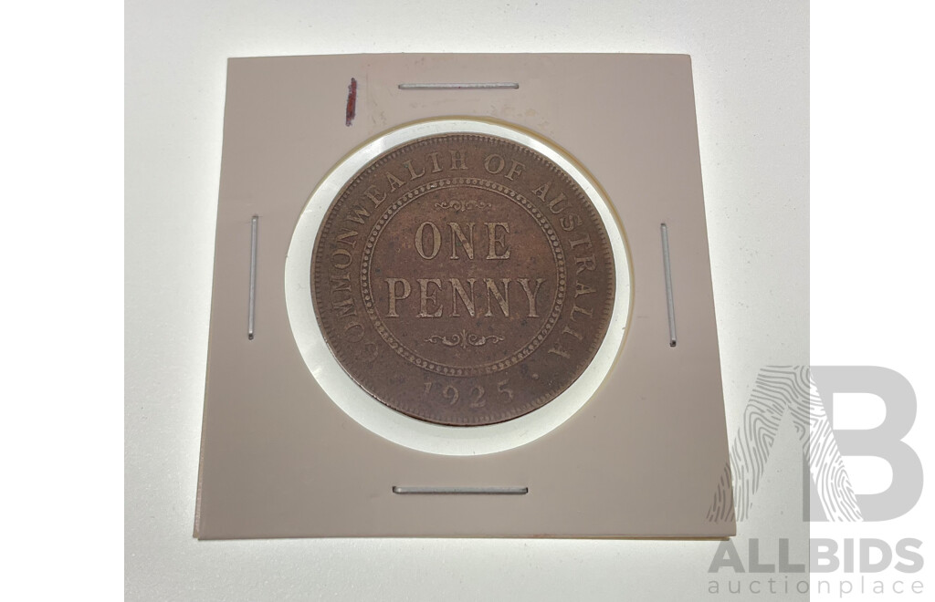 Australian KGV 1925 Penny