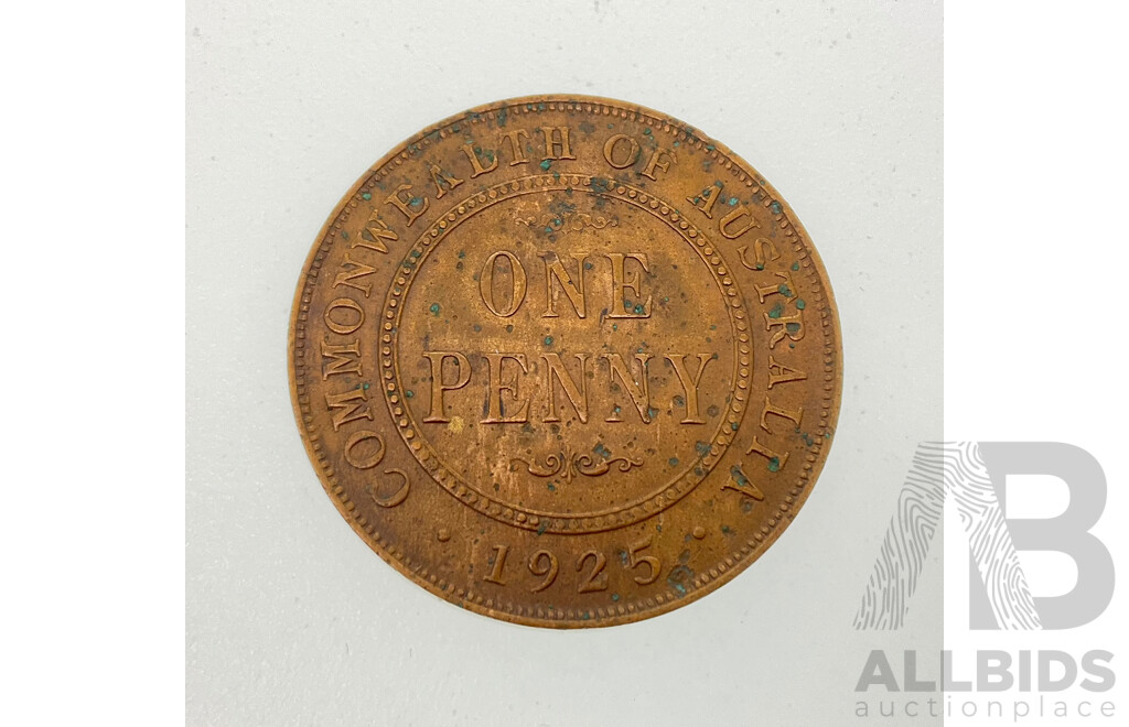 Australian 1925 KGV Penny