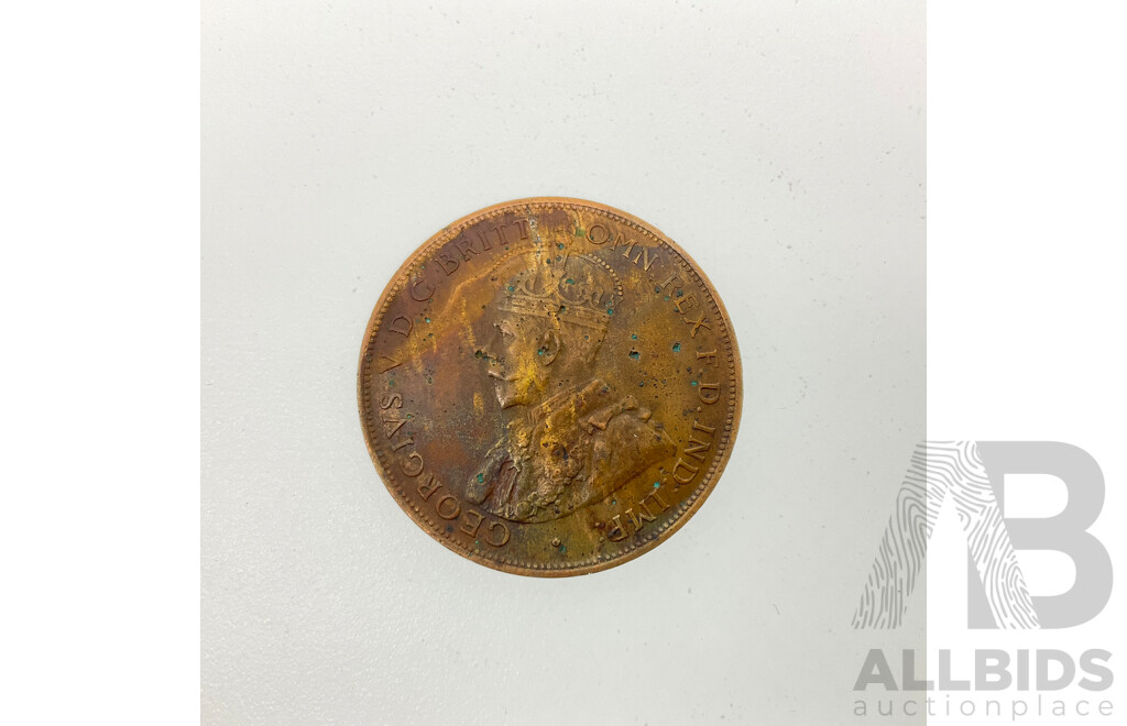 Australian 1925 KGV Penny