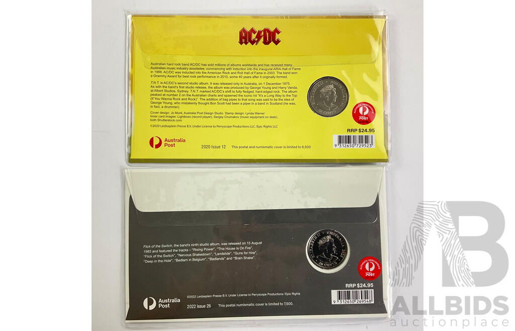 Two Australian AC/DC PNCs, Flick of the Switch and TNT