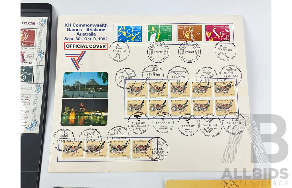 Collection of Commonwealth Countries Stamps Including Mint Christmas Islands 1977 Mini Sheets, Canada Mint Stamp Booklets, New Zealand 1930's 40's, Cocos Island Mint Stamp Pack, 1988 Philatelic Pass Port...........