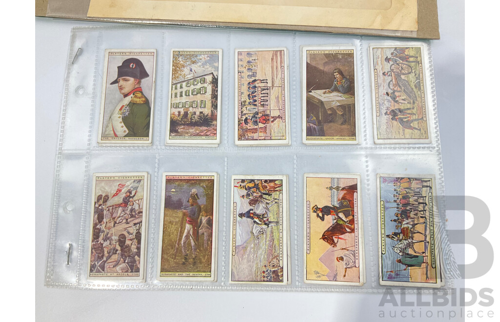 Australian 1968 COA Two Dollar Note, Phillips/Randall, 1977 Test Centenary Stamp Block with 1915 John Player Napoleon Cigarette Card Set