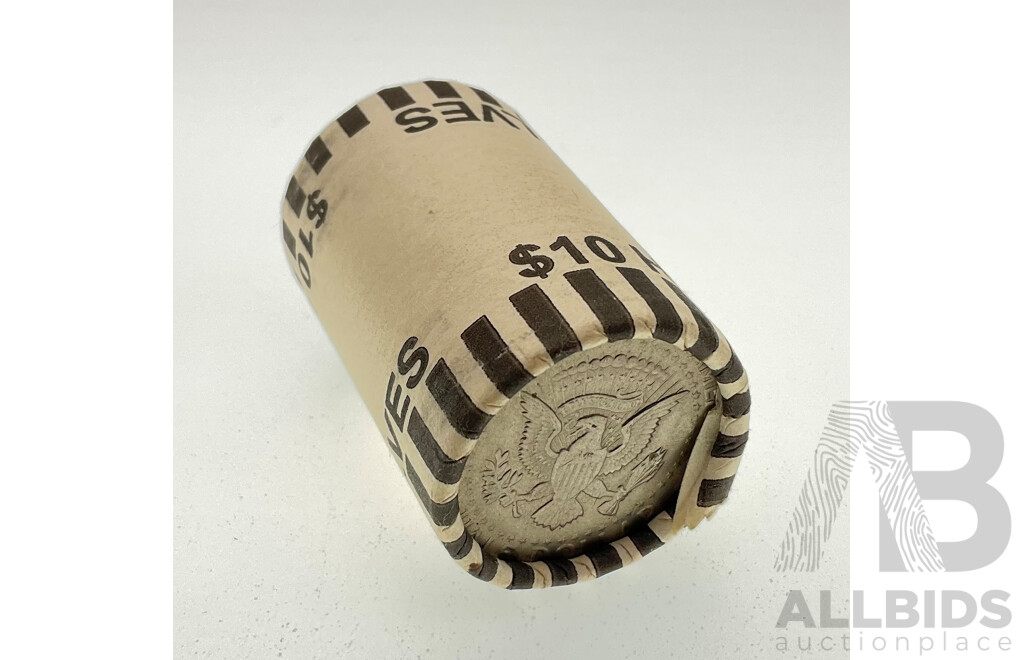 USA Mystery Kennedy Half Dollar Coin Roll, Twenty Coins