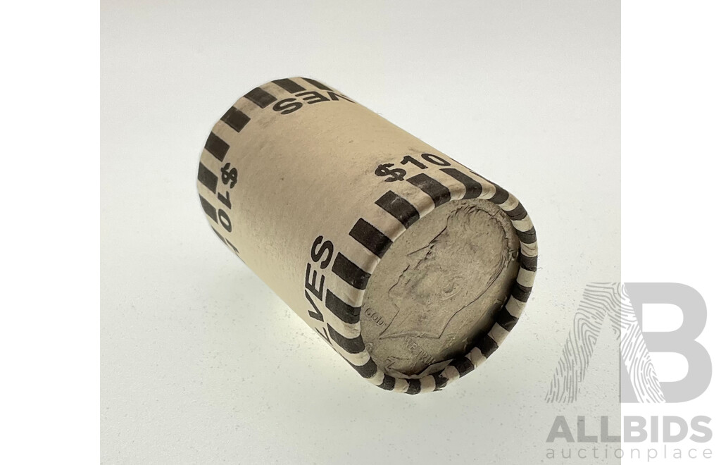 USA Mystery Kennedy Half Dollar Coin Roll, Twenty Coins