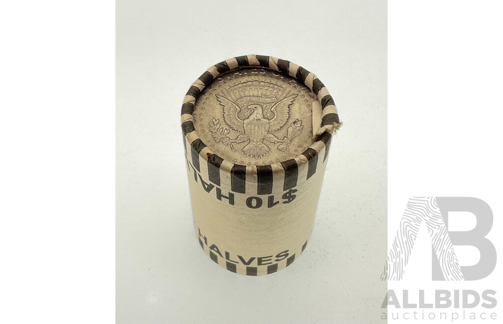 USA Mystery Kennedy Half Dollar Coin Roll, Twenty Coins