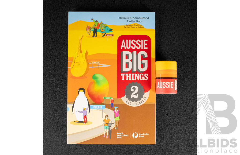 Australian RAM 2023 Ten UNC One Dollar Coin Set, Aussie Big Things