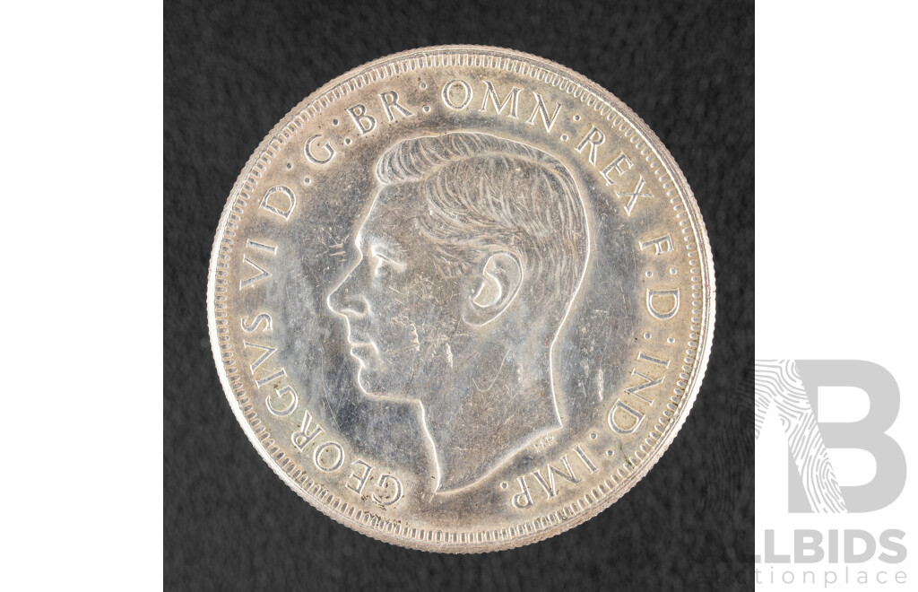 Australian 1937 KGVI Silver Crown .925