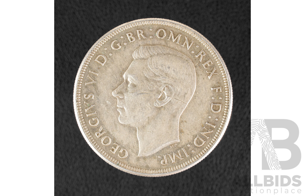 Australian 1937 KGVI Silver Crown .925