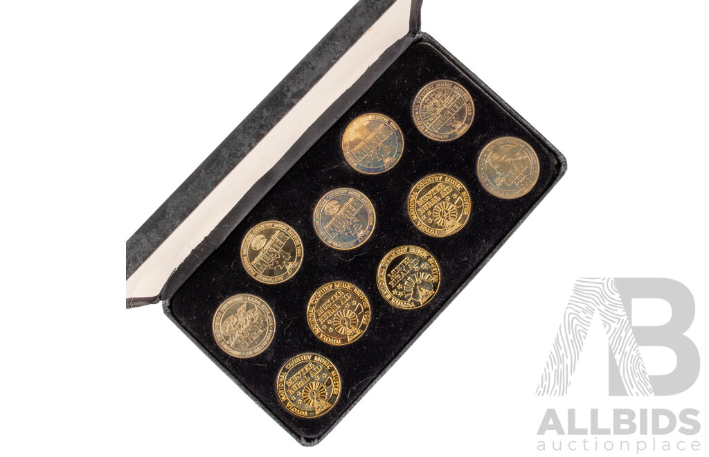 Australia National Country Music Muster Rural Aid Ten Medallion Set