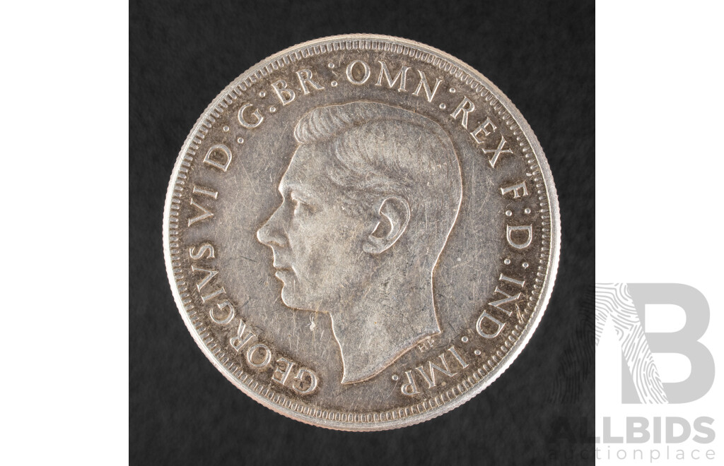 Australian 1937 KGVI Silver Crown .925