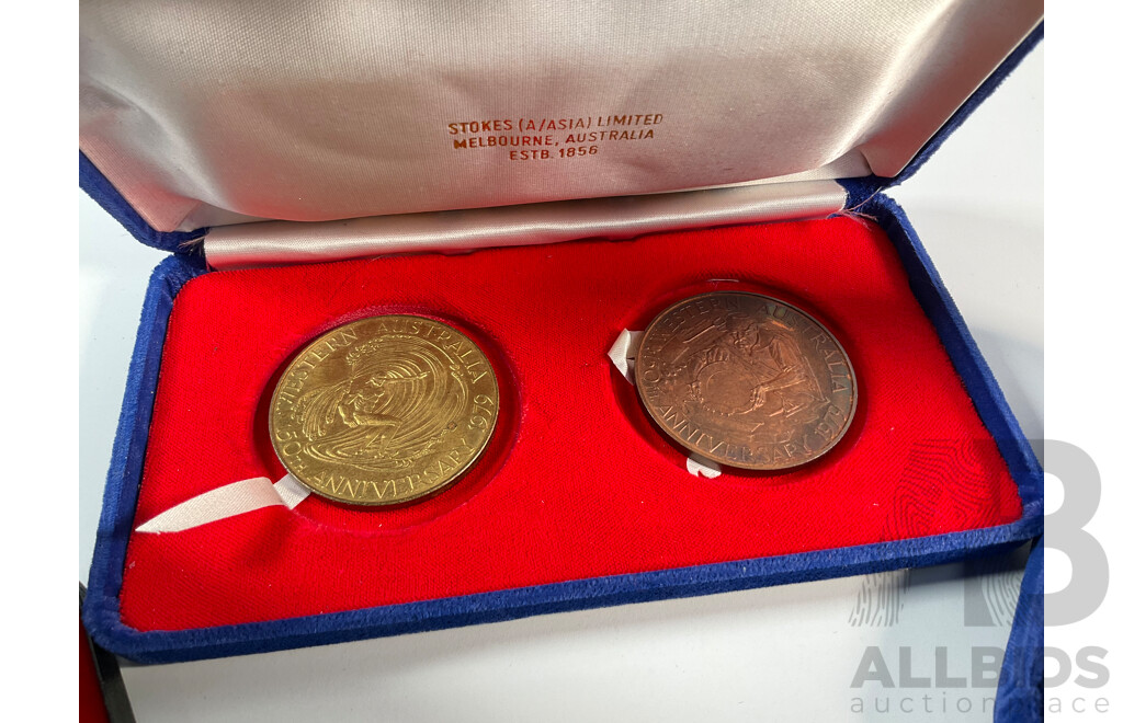 Australian Medallions Including Stokes 1974 Hobart Cup, 1982 Tasmanian Numismatic Society, 1979 Stonehaven Cup, 1977 Port Arthur Penal Settlements, Western Australia 150th Anniversary...........