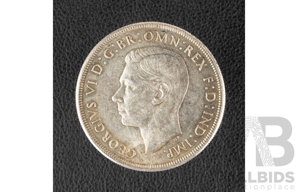 Australian 1937 KGVI Silver Crown .925