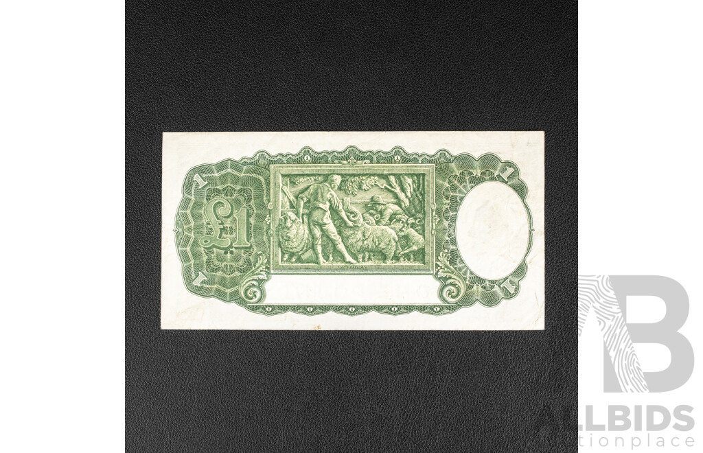 Australian 1942 One Pound Note R30 Armitage/McFarlane H81 376999