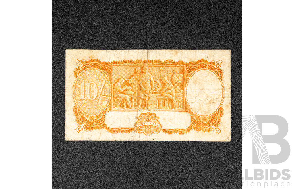 Australian 1939 Ten Shillings Note R12 Sheenan/McFarlane FO 059658