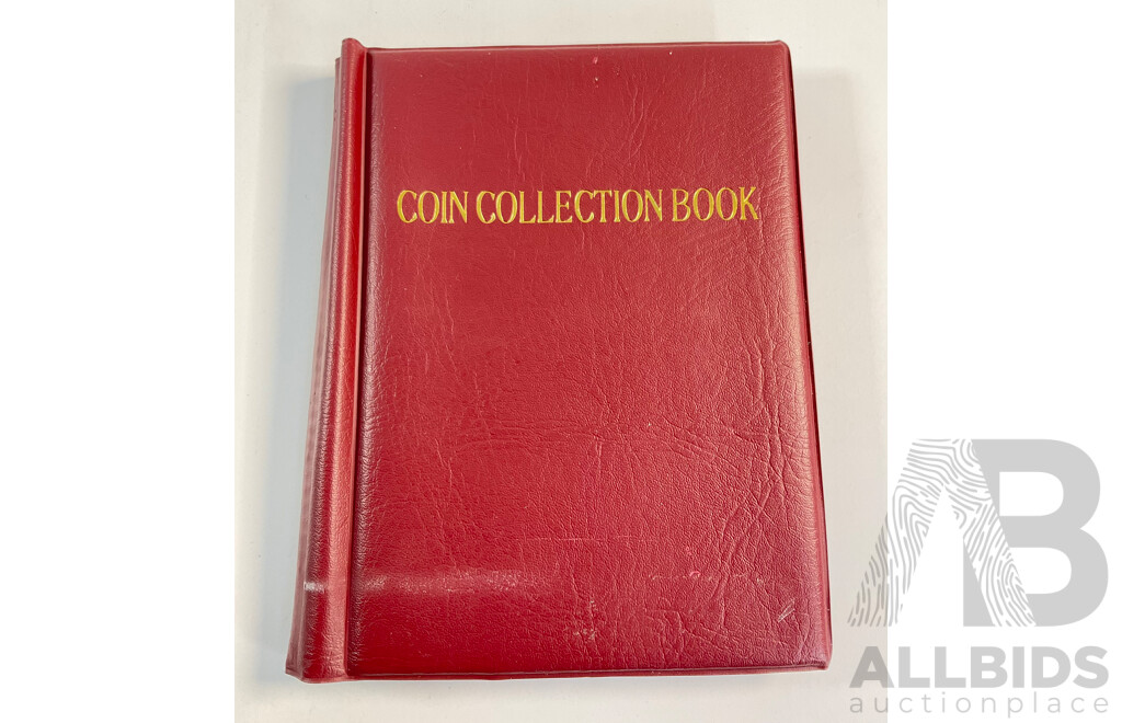 Album of International Coins and Medallions Including Australia, France, Thailand, Switzerland, China and More
