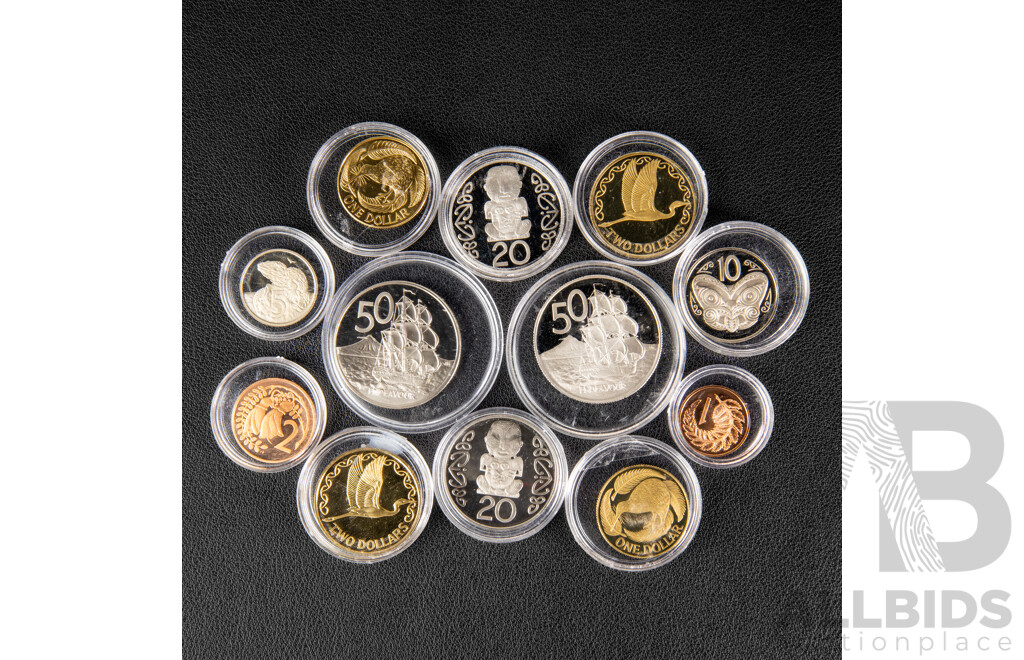 Collection of New Zealand Proof Coins