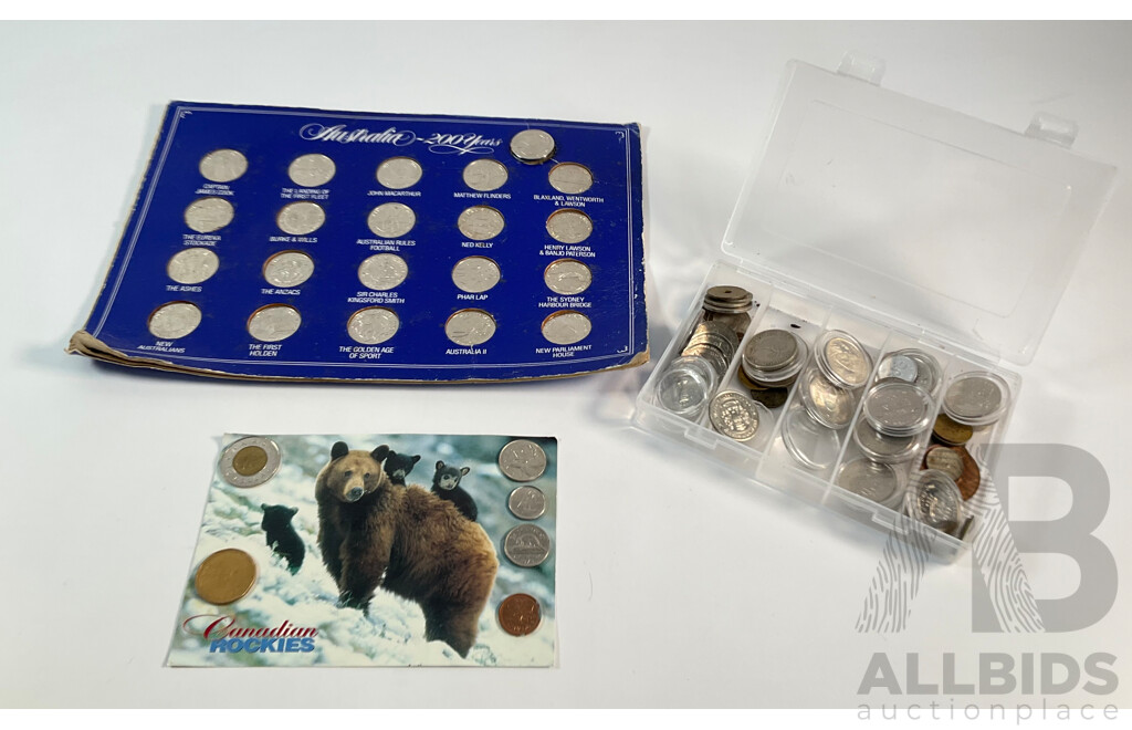 Collection of Australian, Canadian and New Zealand Coins and Medallions