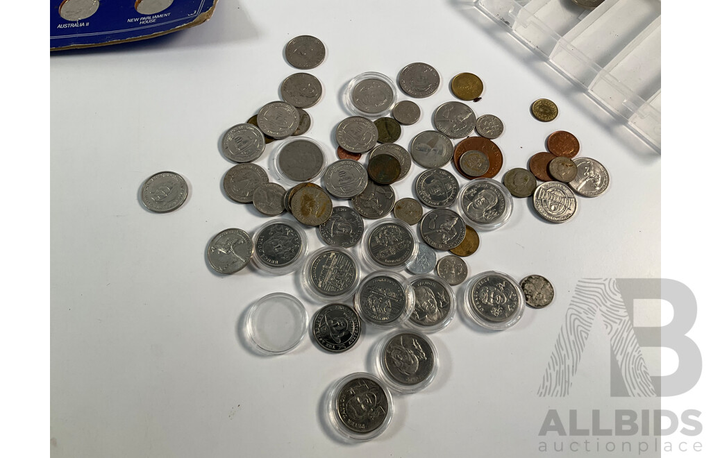 Collection of Australian, Canadian and New Zealand Coins and Medallions