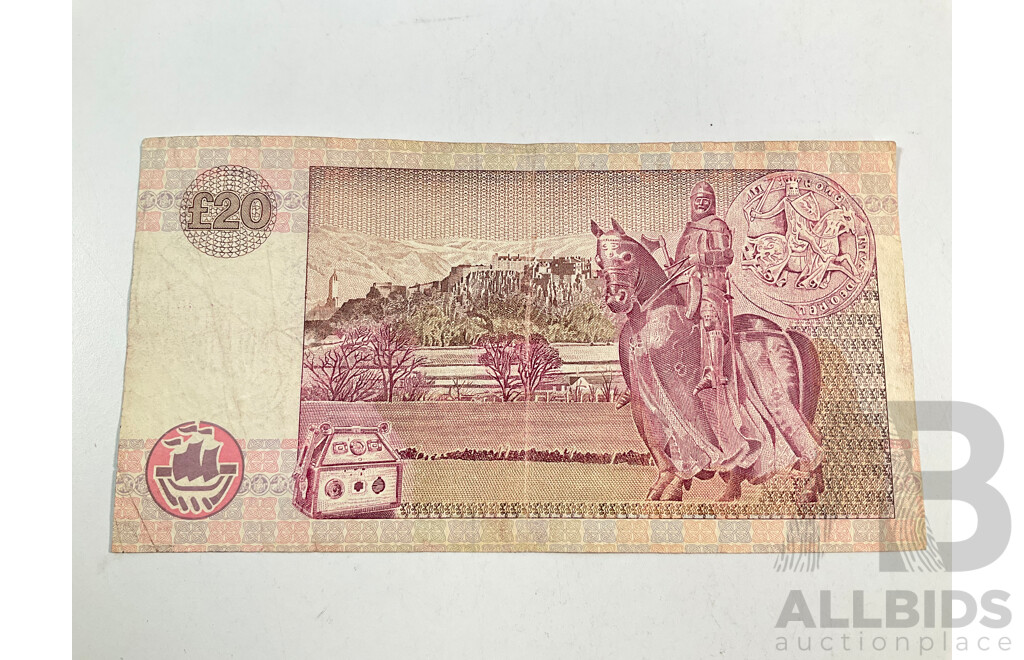 Scotland, Clydesdale Bank 1991 Twenty Pound Note