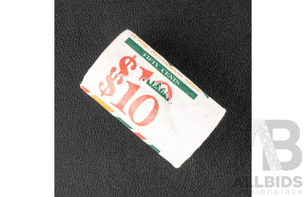 Australian RAM 1988 UNC Fifty Cent Coin Roll, Bicentennial