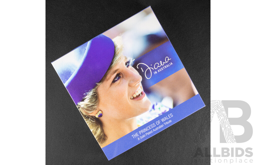 Diana in Australia - Seven 24ct Gold Plated Coins, Princess of Wales Australian Tribute