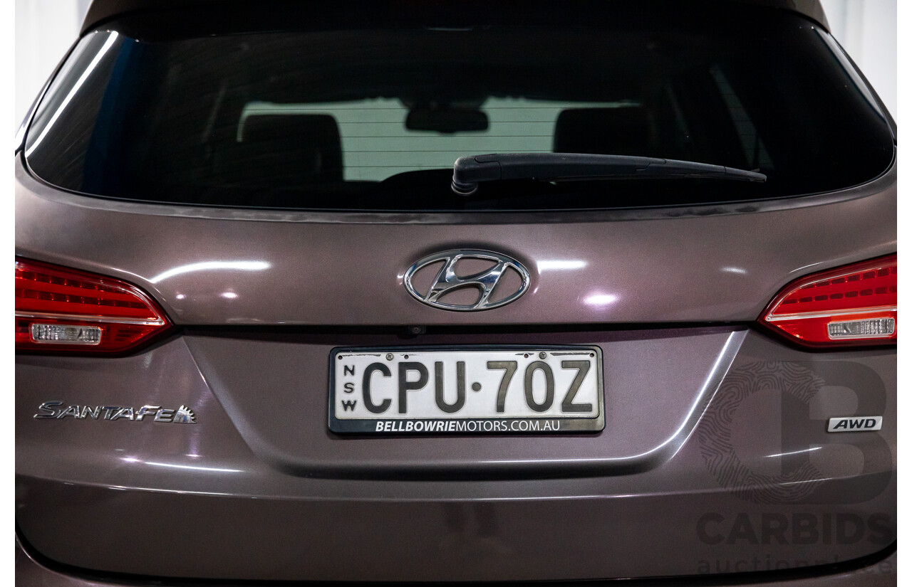11/2013 Hyundai Santa Fe Highlander CRDi (4x4) DM 4d Wagon Arabian Mocha Pearl Turbo Diesel 2.2L - 7 Seater