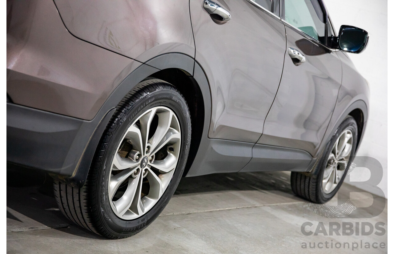11/2013 Hyundai Santa Fe Highlander CRDi (4x4) DM 4d Wagon Arabian Mocha Pearl Turbo Diesel 2.2L - 7 Seater
