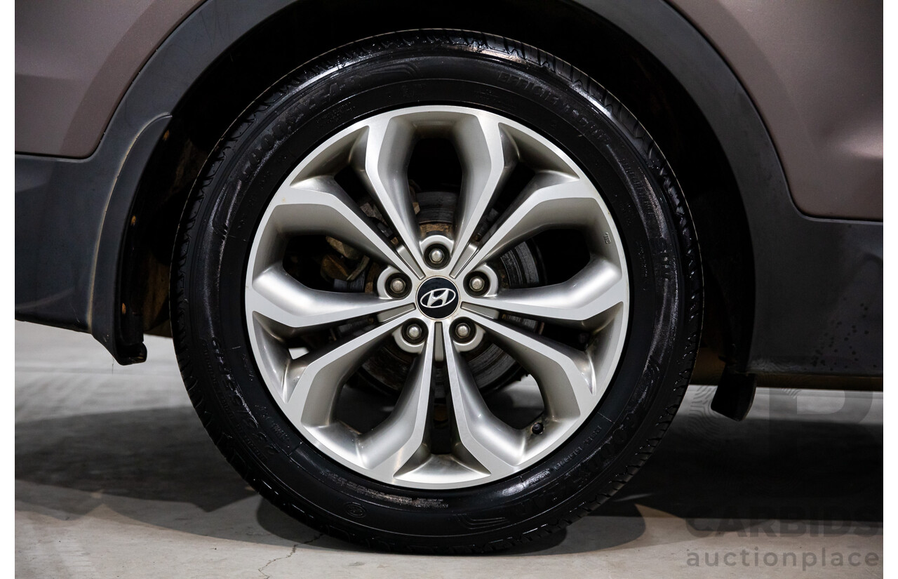 11/2013 Hyundai Santa Fe Highlander CRDi (4x4) DM 4d Wagon Arabian Mocha Pearl Turbo Diesel 2.2L - 7 Seater