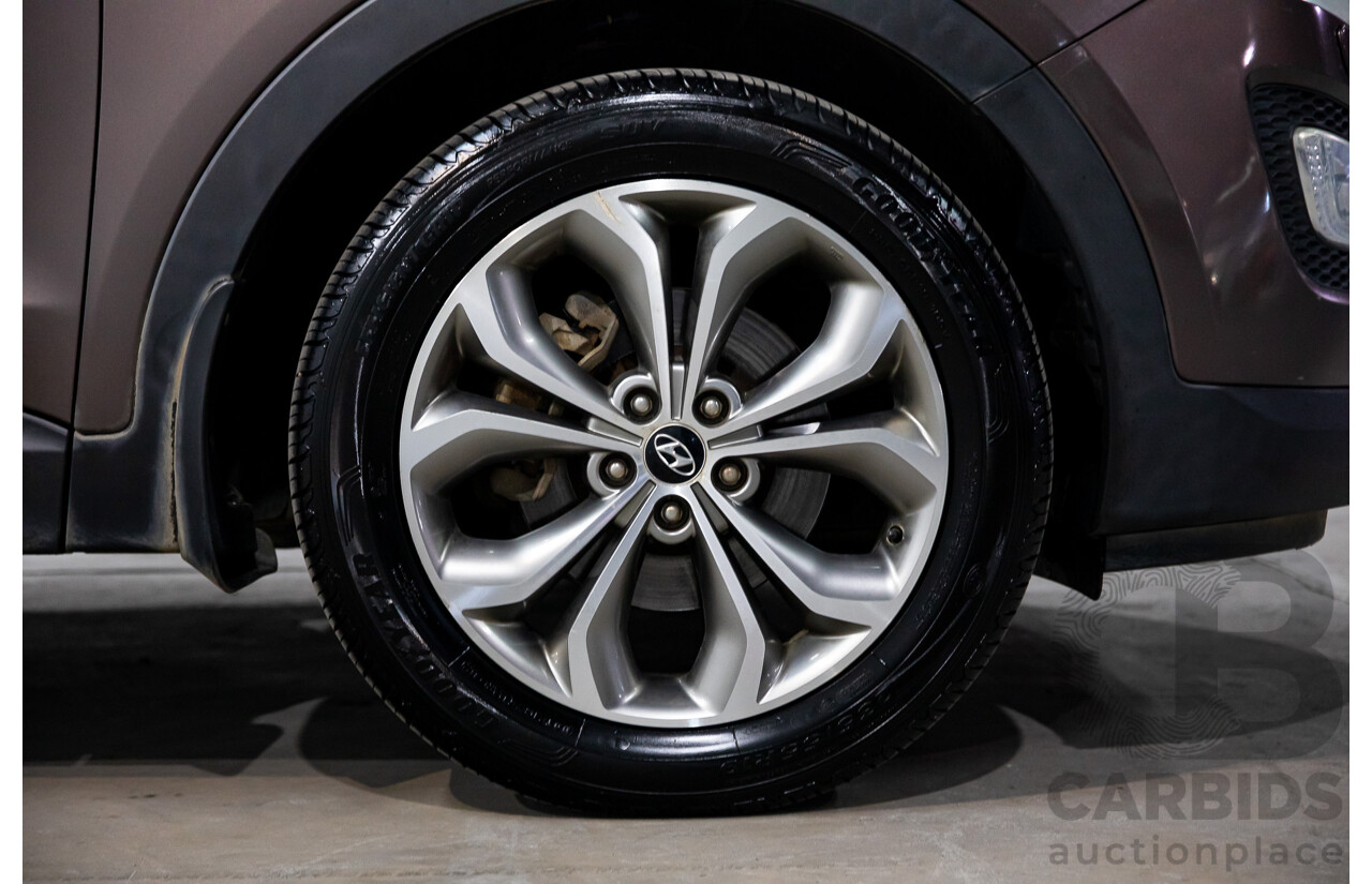 11/2013 Hyundai Santa Fe Highlander CRDi (4x4) DM 4d Wagon Arabian Mocha Pearl Turbo Diesel 2.2L - 7 Seater