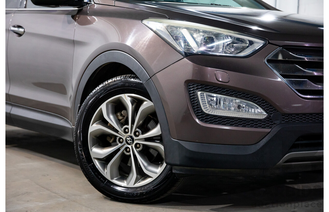 11/2013 Hyundai Santa Fe Highlander CRDi (4x4) DM 4d Wagon Arabian Mocha Pearl Turbo Diesel 2.2L - 7 Seater