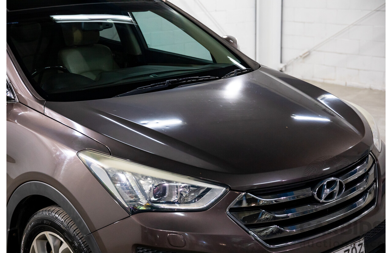 11/2013 Hyundai Santa Fe Highlander CRDi (4x4) DM 4d Wagon Arabian Mocha Pearl Turbo Diesel 2.2L - 7 Seater