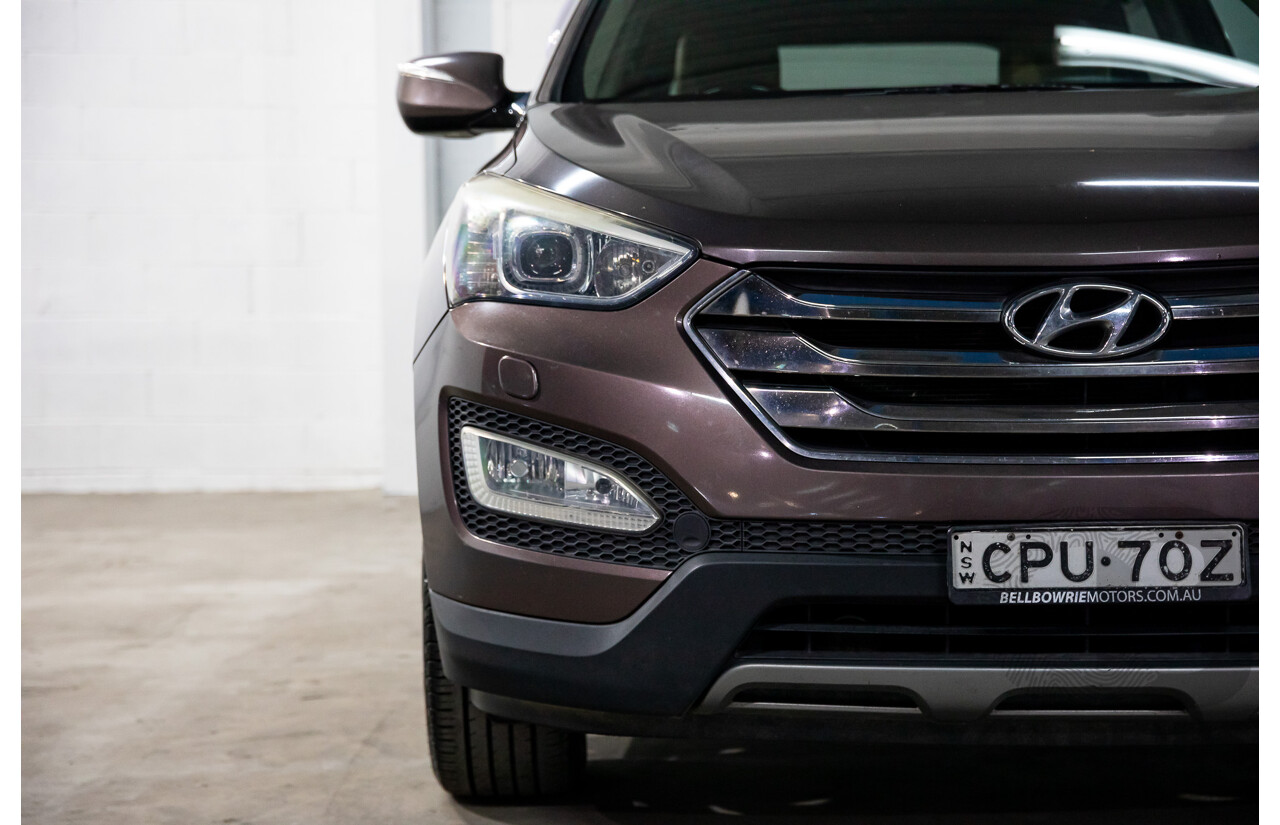 11/2013 Hyundai Santa Fe Highlander CRDi (4x4) DM 4d Wagon Arabian Mocha Pearl Turbo Diesel 2.2L - 7 Seater