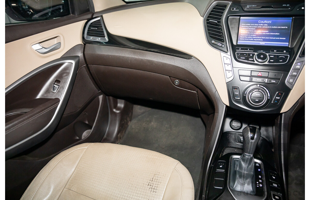 11/2013 Hyundai Santa Fe Highlander CRDi (4x4) DM 4d Wagon Arabian Mocha Pearl Turbo Diesel 2.2L - 7 Seater