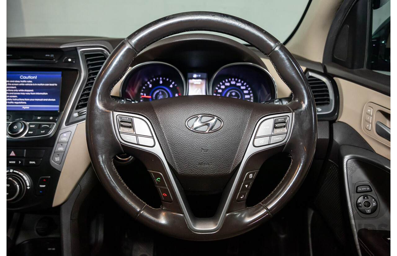 11/2013 Hyundai Santa Fe Highlander CRDi (4x4) DM 4d Wagon Arabian Mocha Pearl Turbo Diesel 2.2L - 7 Seater