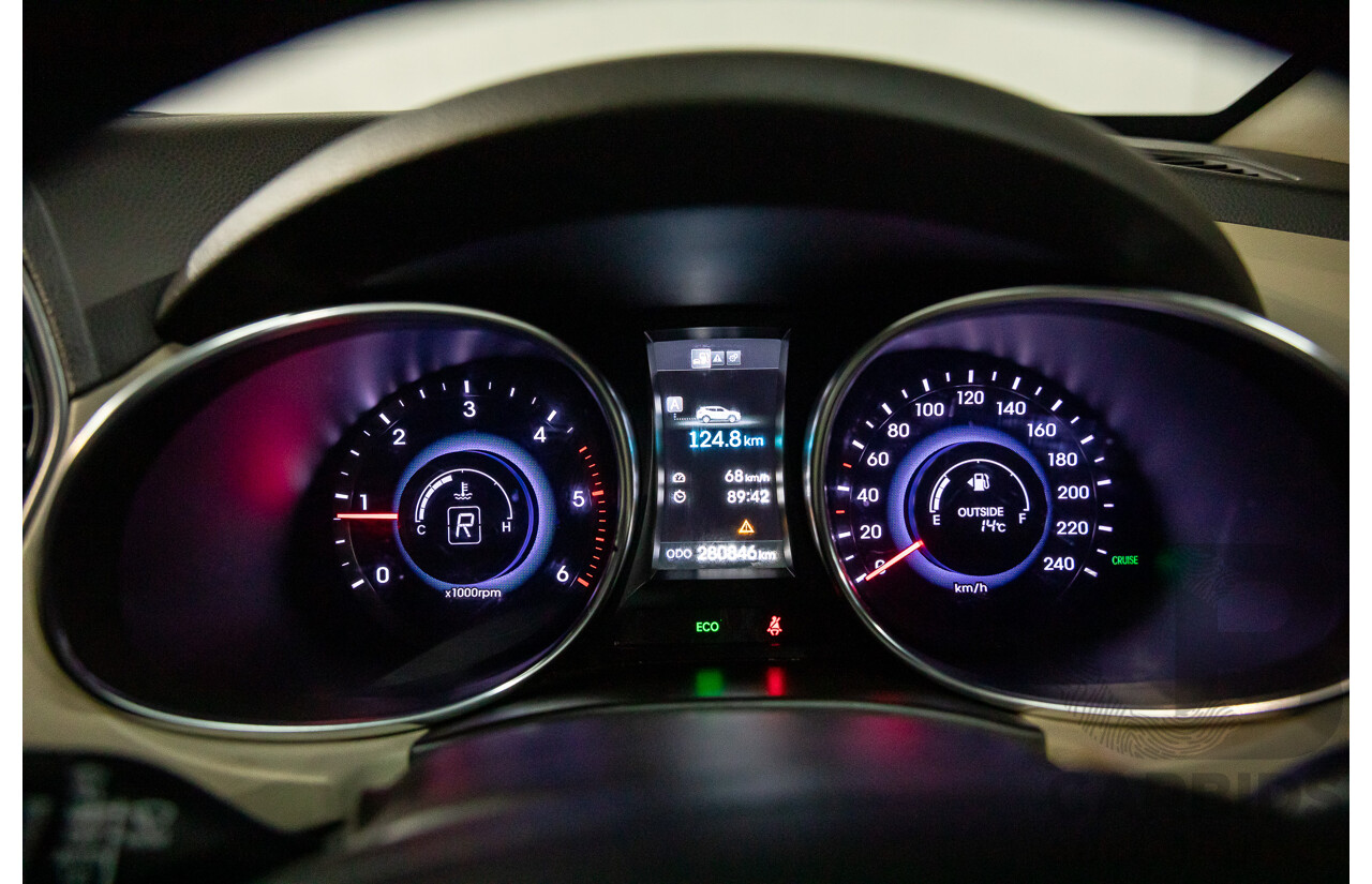 11/2013 Hyundai Santa Fe Highlander CRDi (4x4) DM 4d Wagon Arabian Mocha Pearl Turbo Diesel 2.2L - 7 Seater